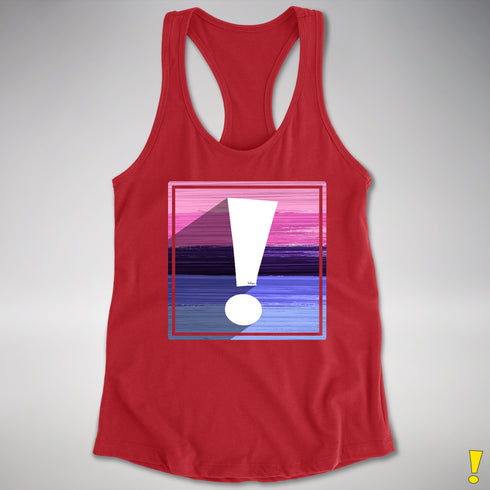 Omnisexual Pride Flag Exclamation Point Racerback Tank